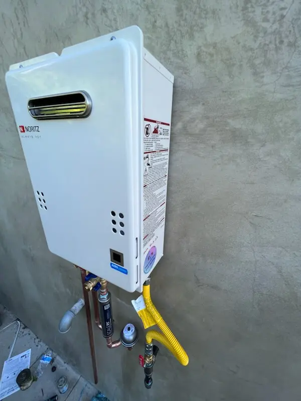 Tankless water heater installation for Bridgewater Town homes